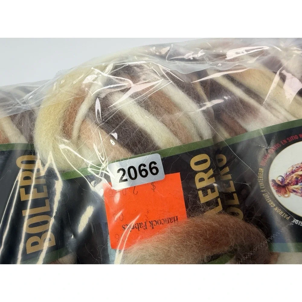 Lion Brand Yarn Bolero Lot Of 6 LATTE Color #201 3.5oz 100% Wool